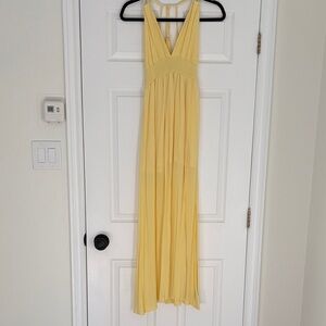 Guess Light Yellow Maxi Dress